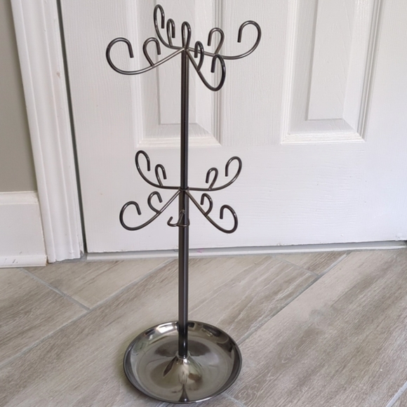 Umbra Adjustable Height Metal Jewelry Stand with Trinket Dish - Picture 7 of 12